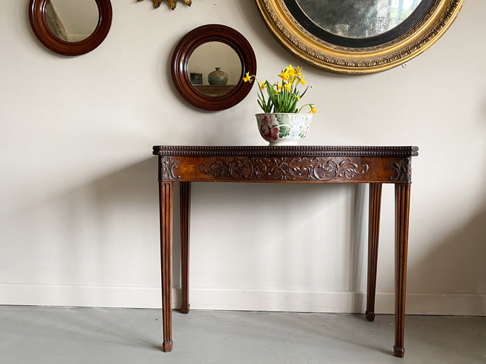 George III Mahogany Card Table