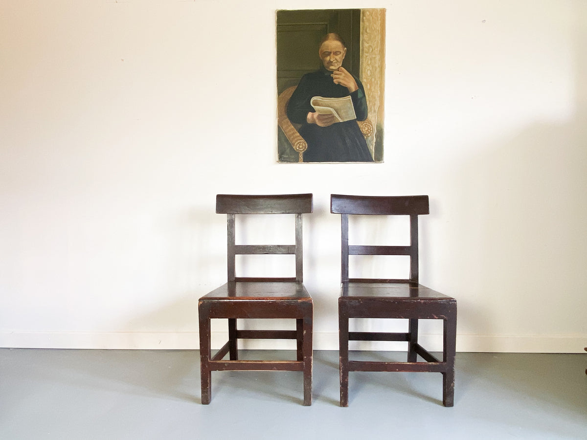 A Pair of Vernacular Carpenters' Chairs