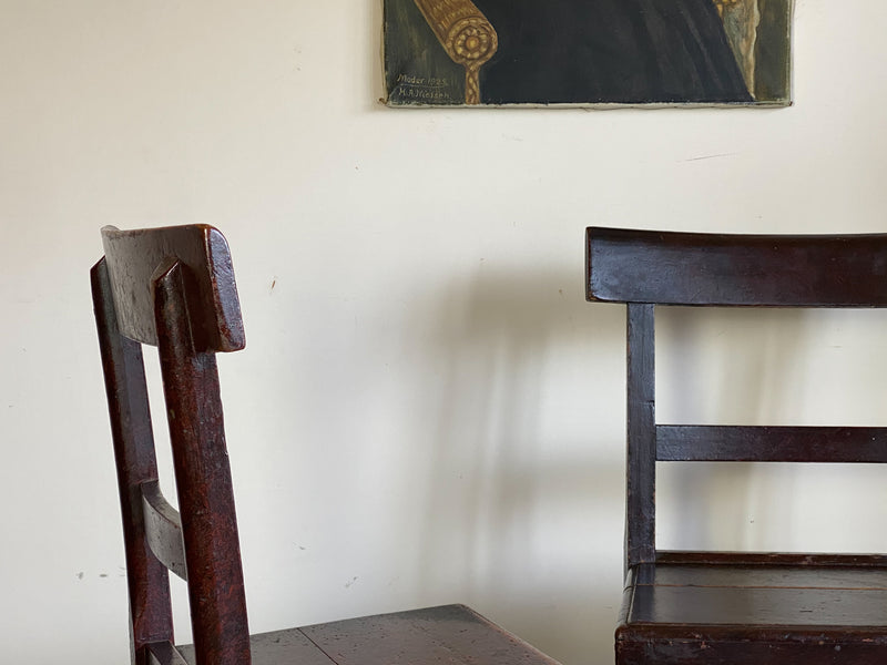 A Pair of Vernacular Carpenters' Chairs