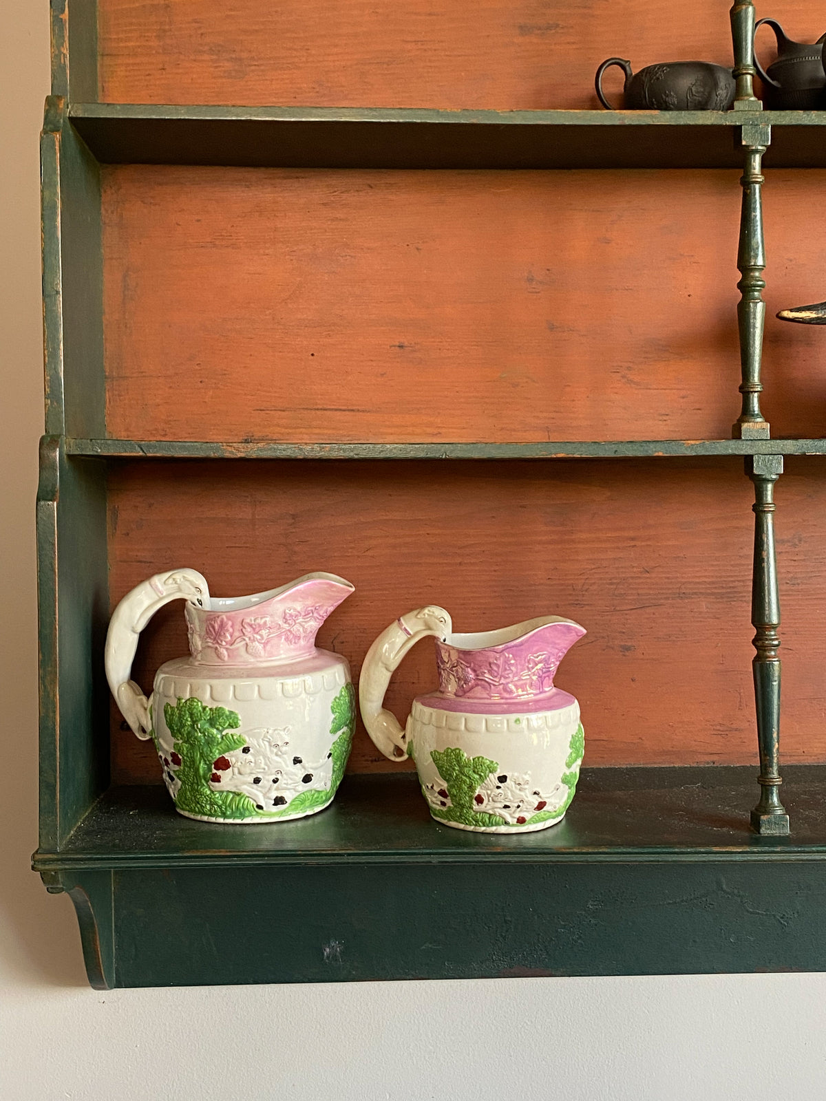 A Set of Early 19th Century Painted Shelves