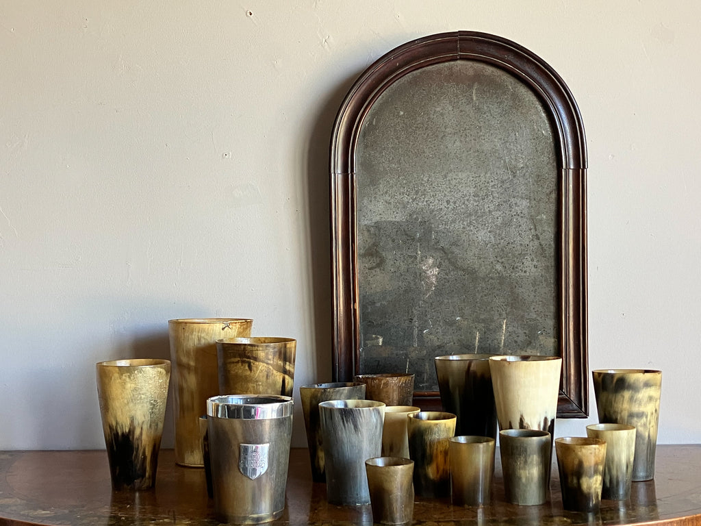 A Collection of 19th Century Horn Beakers