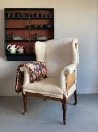 Early 20th Century Wingback Armchair