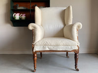 Early 20th Century Wingback Armchair