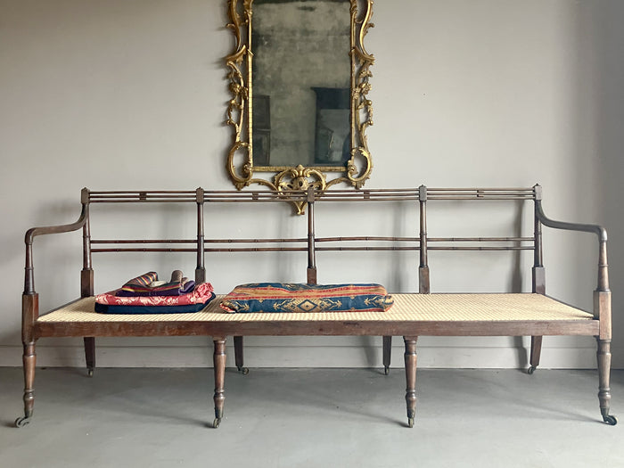 A Regency Caned Bench