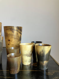 A Collection of 19th Century Horn Beakers