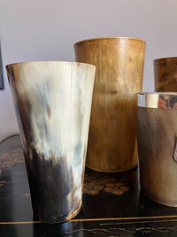 A Collection of 19th Century Horn Beakers