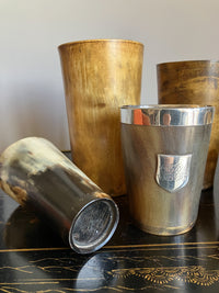 A Collection of 19th Century Horn Beakers