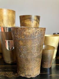 A Collection of 19th Century Horn Beakers