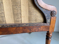 A George IV Oak and Burr Oak Library Chair