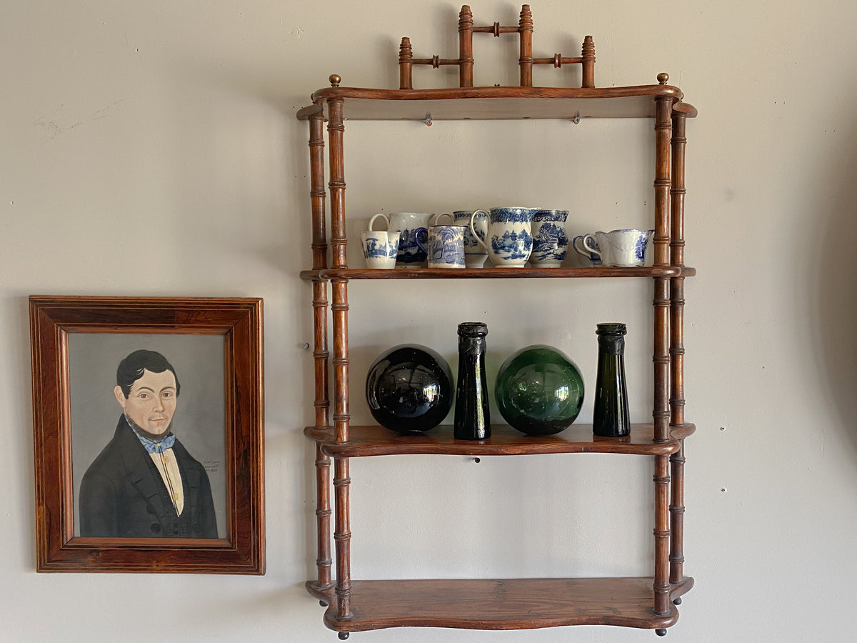 Late 19th Century Faux Bamboo Hanging Shelves