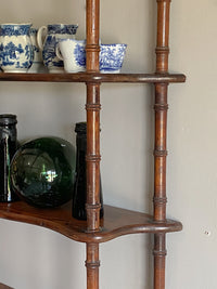 Late 19th Century Faux Bamboo Hanging Shelves