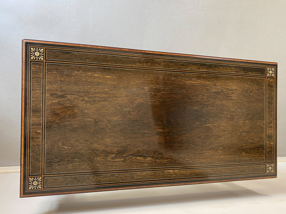 Exceptional Mid 19th Century Rosewood Card Table