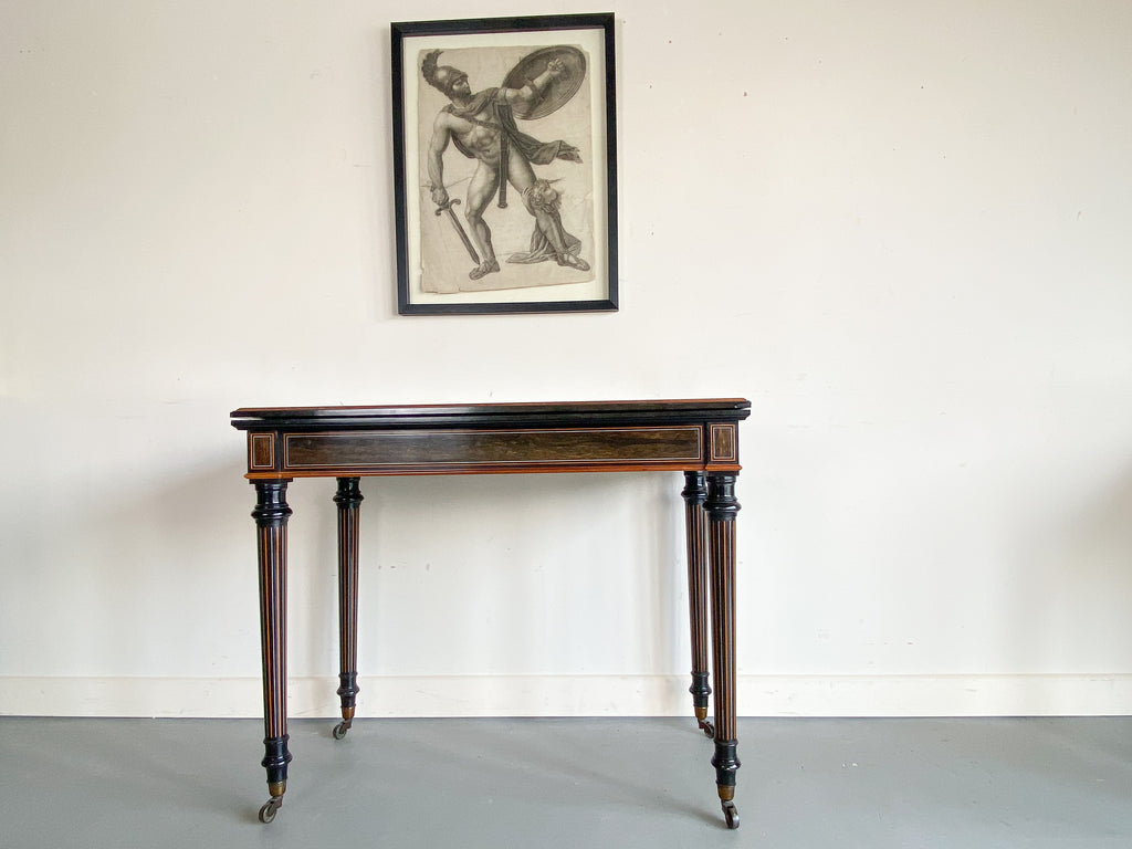 Exceptional Mid 19th Century Rosewood Card Table