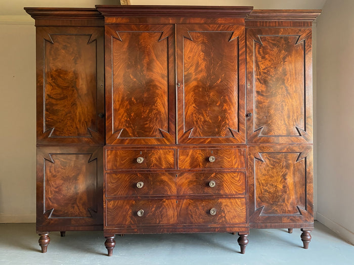 An Exceptional Mahogany Wardrobe