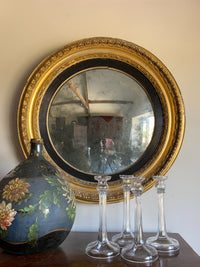 A Set of Four Mid 19th Century Cut Glass Candlesticks