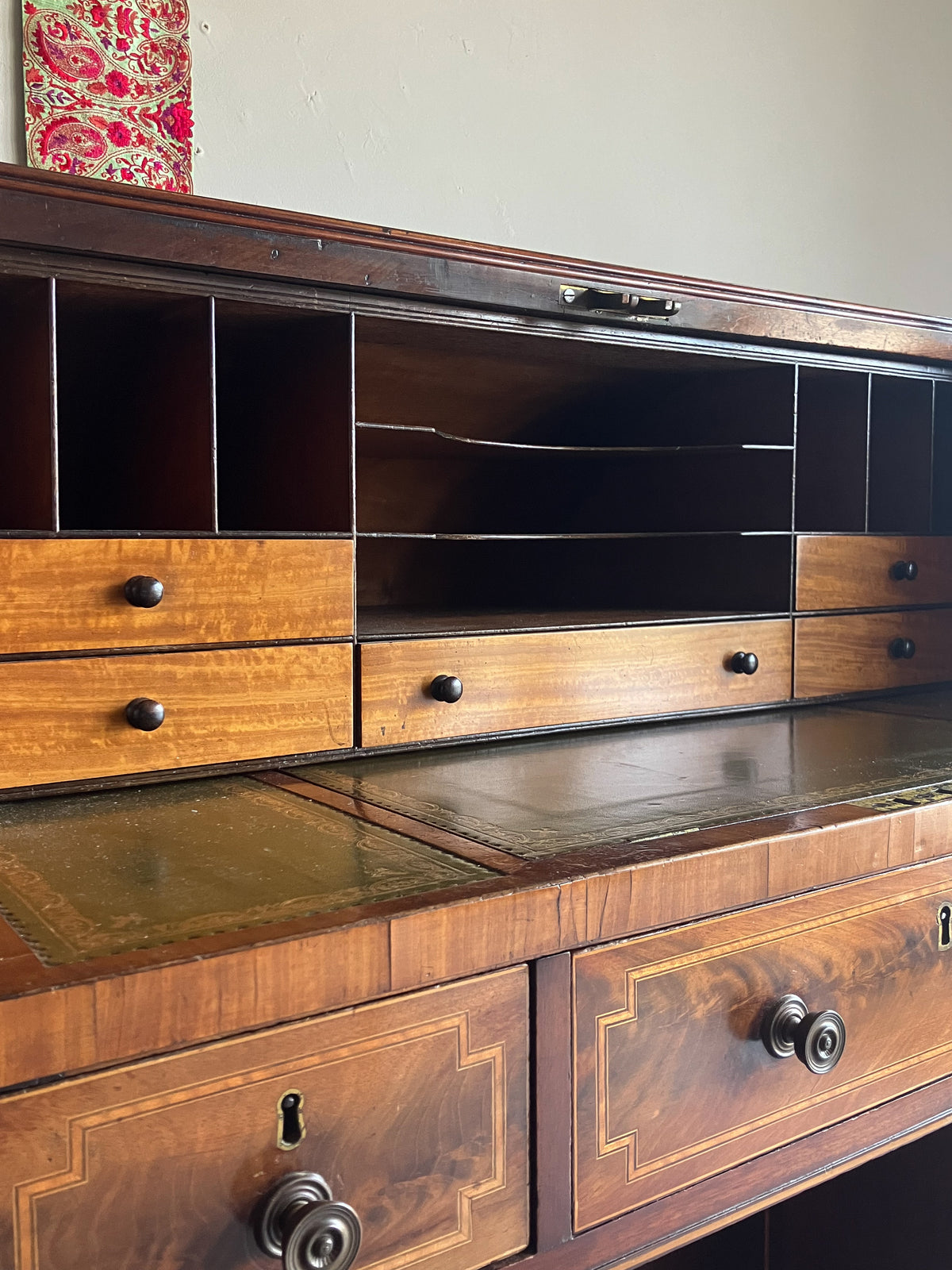 A George III Mahogany Kneehole Desk by Gillow