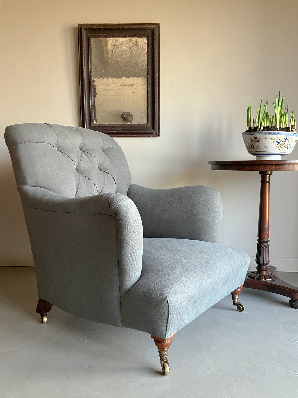 A 19th Century Howard & Sons Bridgewater Armchair