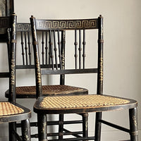 A Set of Four Regency Painted Chairs