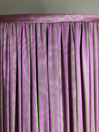 Lampshade in Pink Silk Gaziantep Stripe