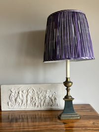 Lampshade in Damson Ikat