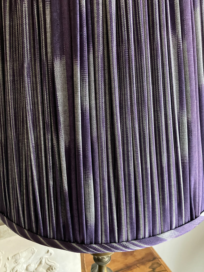 Lampshade in Damson Ikat