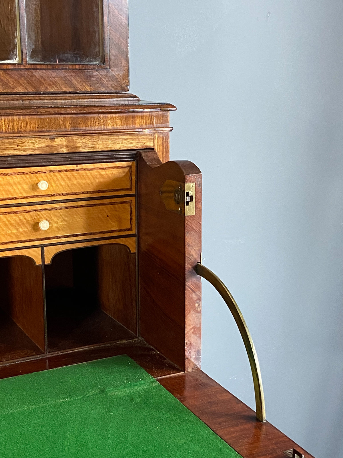 A George III Mahogany Secrétaire Bookcase