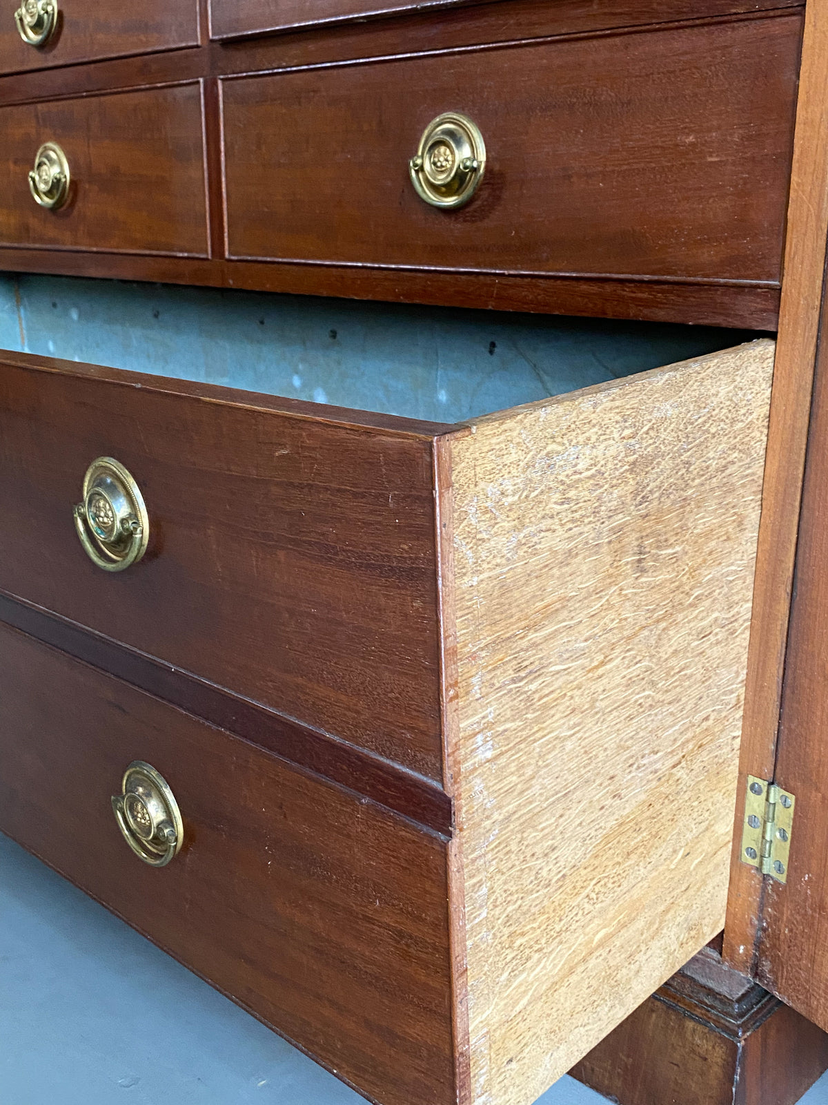 A George III Mahogany Secrétaire Bookcase