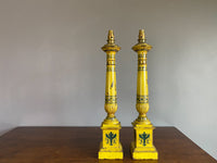 A Pair of Louis Philippe Toleware Lamps