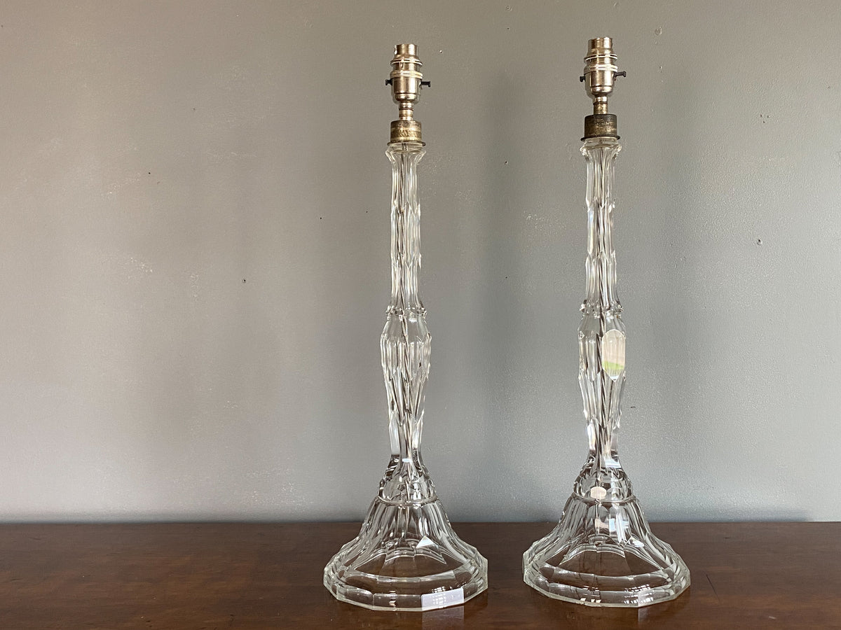 Late 19th Century Cut Glass Lamps