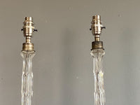 Late 19th Century Cut Glass Lamps