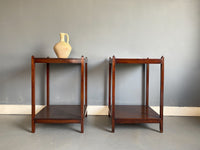 A Pair of 19th Century Mahogany Etageres