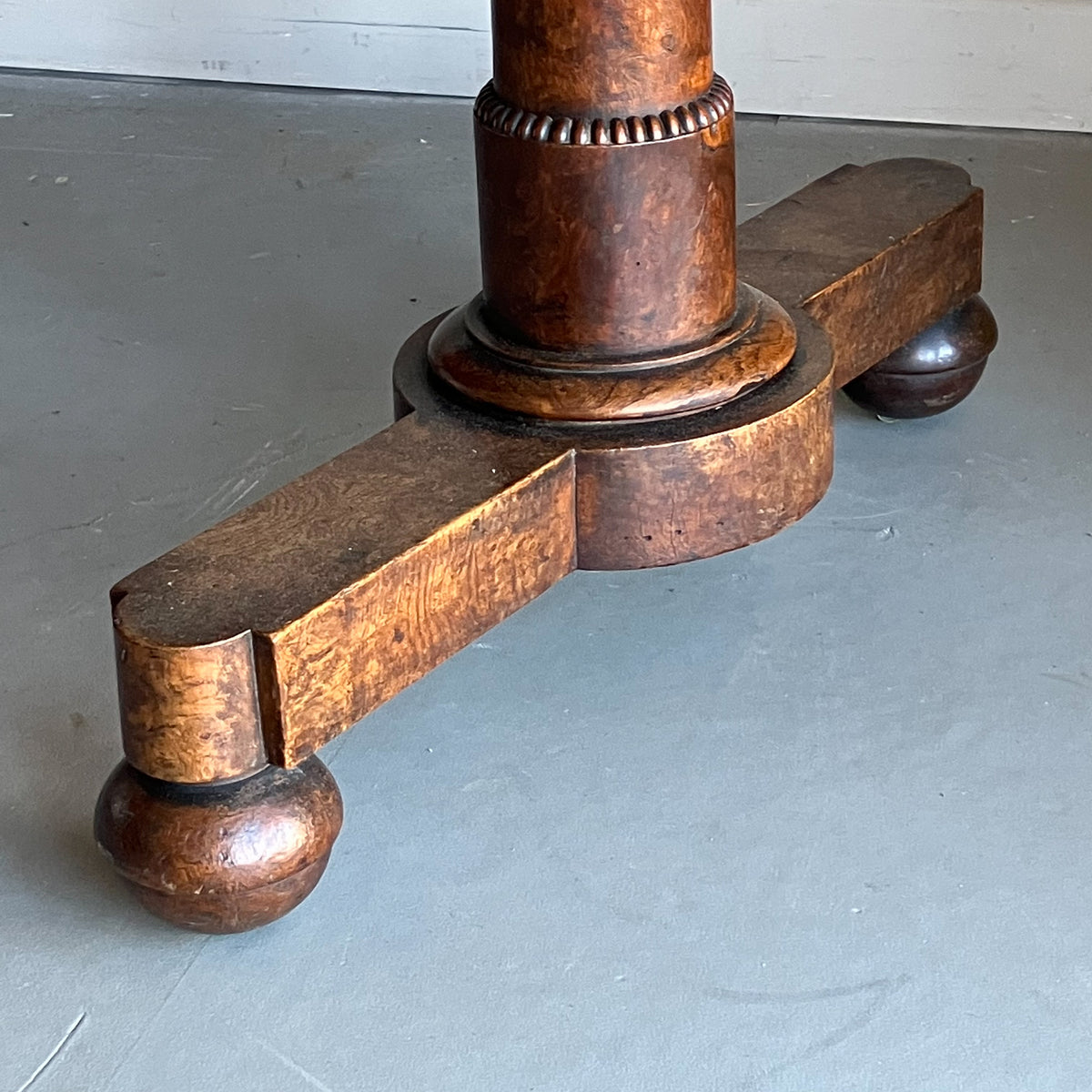 An Early 19th Century Pollard Oak Library Table