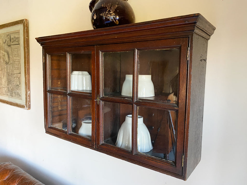 A George II Oak Hanging Cabinet