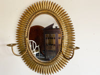 Spanish Gilt Metal Sunburst Mirror