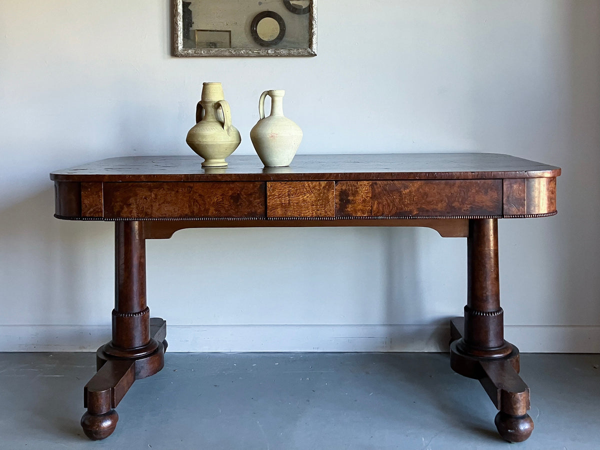 An Early 19th Century Pollard Oak Library Table