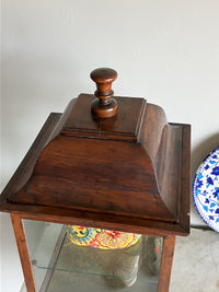 A George III Yew Wood Display Cabinet