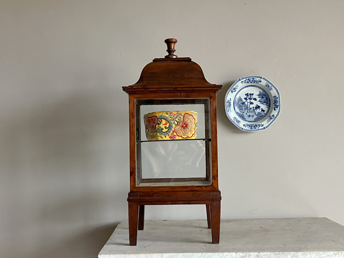 A George III Yew Wood Display Cabinet