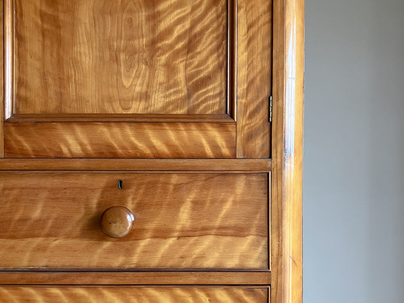 A 19th Century Satin Birch Cupboard