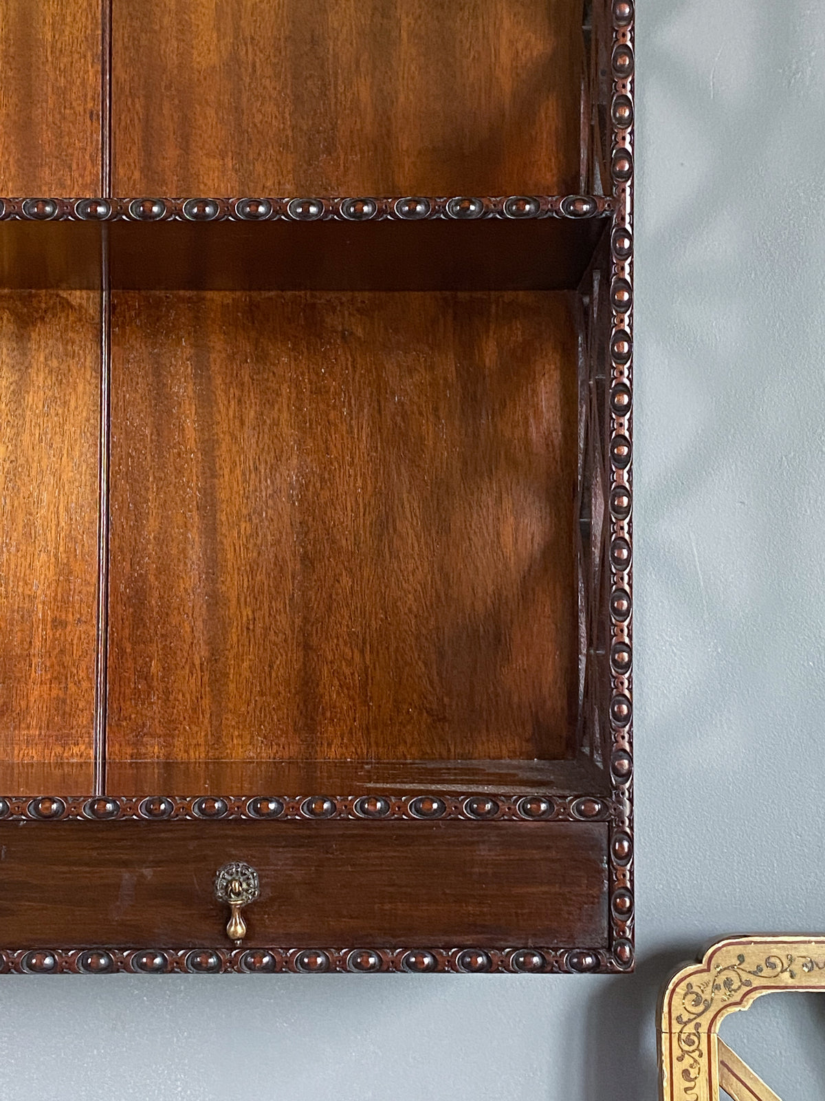 Edwardian Mahogany Hanging Shelves