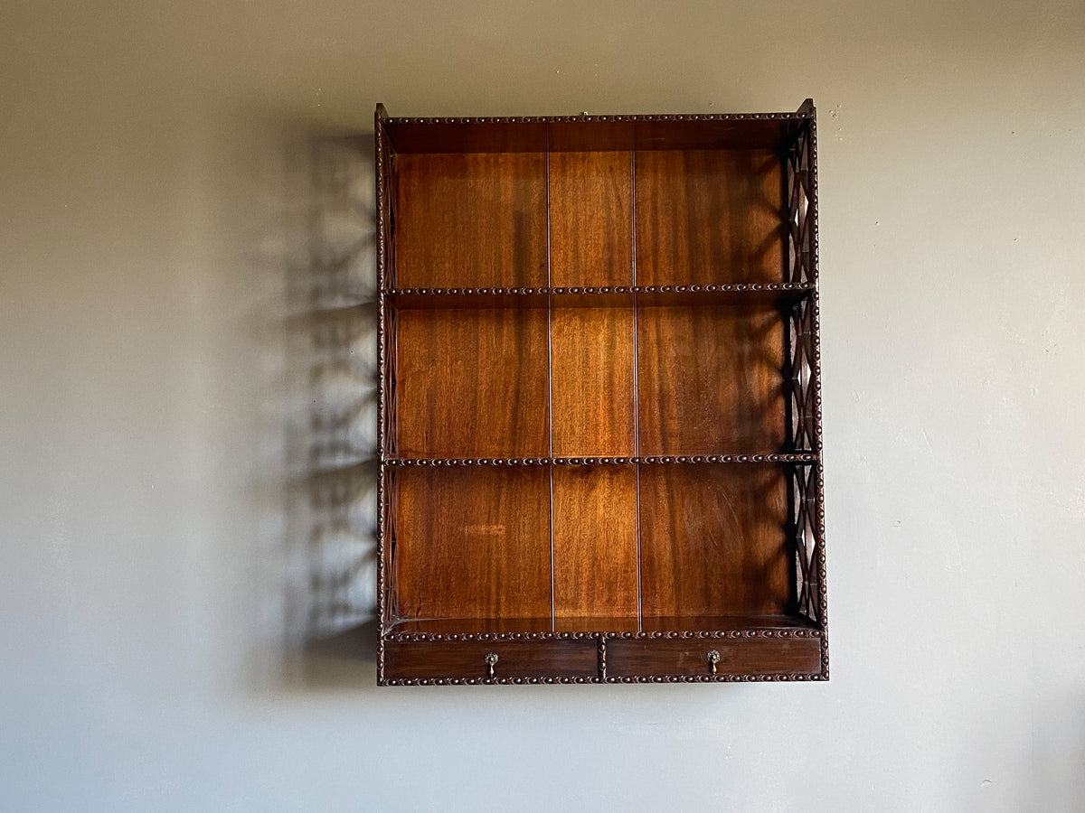 Edwardian Mahogany Hanging Shelves