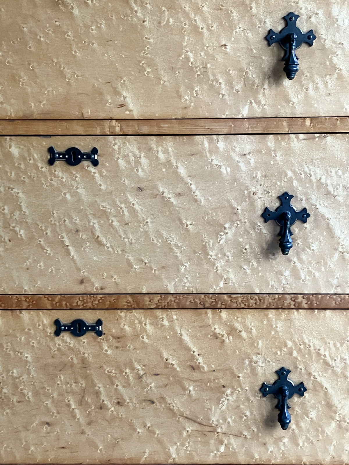 A Late 19th Century Birds Eye Maple Chest of Drawers