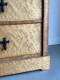 A Late 19th Century Birds Eye Maple Chest of Drawers