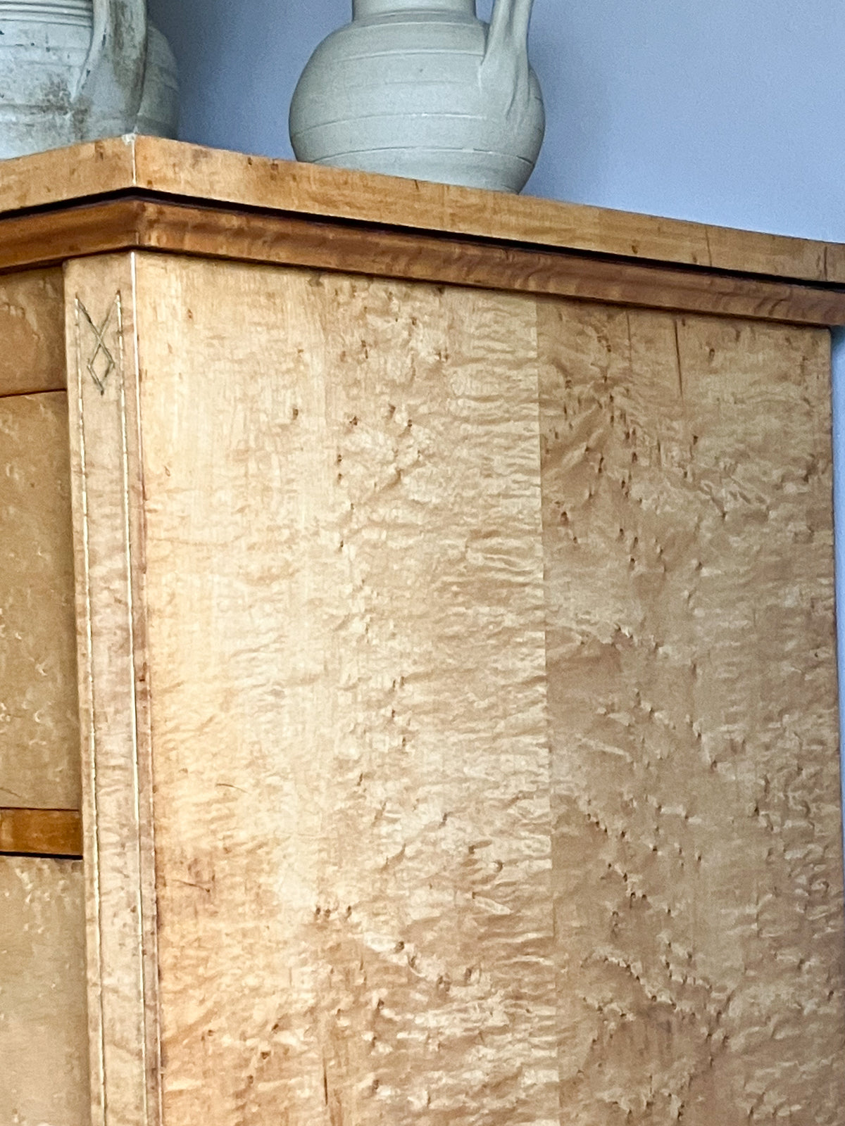 A Late 19th Century Birds Eye Maple Chest of Drawers