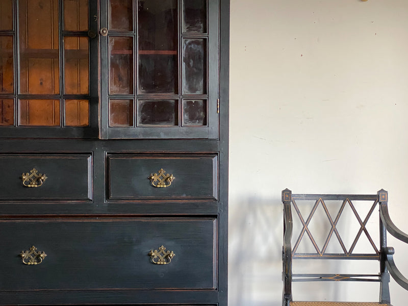 19th Century Ebonised Irish Bookcase