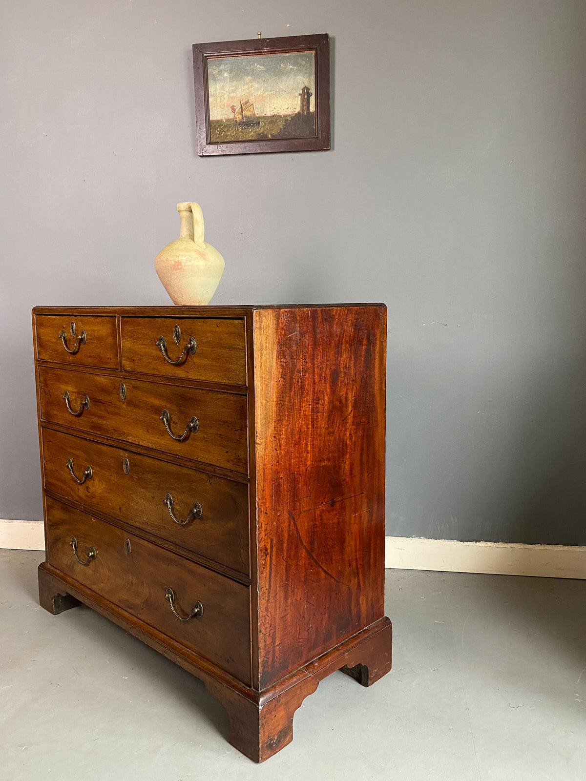 Small George III Mahogany Chest of Drawers