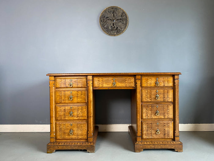 Oak Kneehole Desk by Bell & Coupland