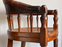 Late 19th Century Oak Desk Chair