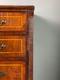 George III Walnut Inlaid Chest of Drawers