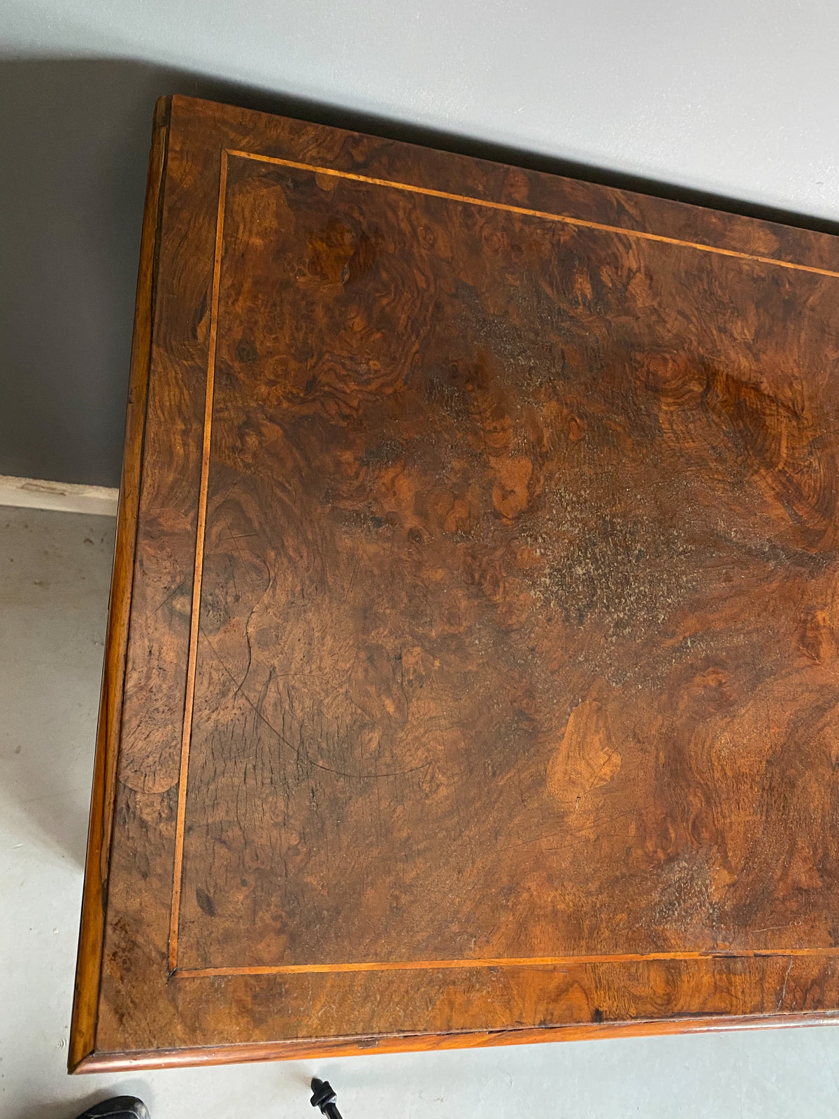 George III Walnut Inlaid Chest of Drawers