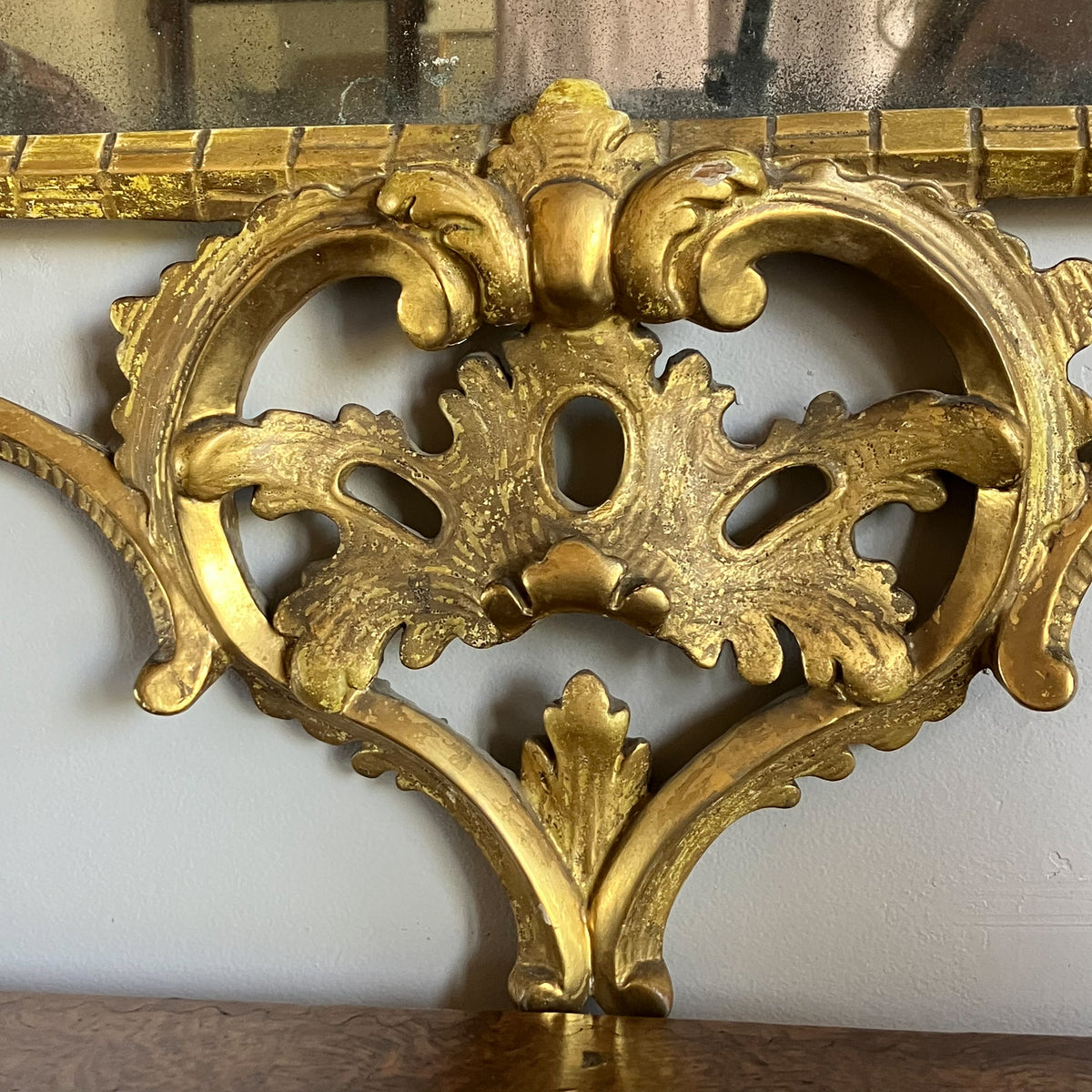 A George III Chippendale Period Giltwood Mirror